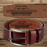 Personalized Gifts For Men, Leather Belts For Him, Anniversary Gifts For Him, LB51