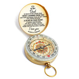 To My Dad Compass, Personalized Compass, Gifts For Men, Anniversary Gifts For Him, CG03