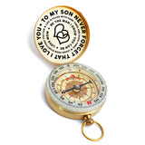 Gifts For Men, Anniversary Gifts For Him, To My Son Compass, Personalized Compass, CG07