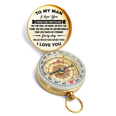Anniversary Gifts For Him, To My Man Compass, Personalized Compass, Gifts For Men, CG14