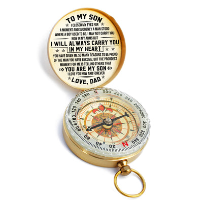Gifts For Men, Anniversary Gifts For Him, To My Son Compass, Personalized Compass, CG31