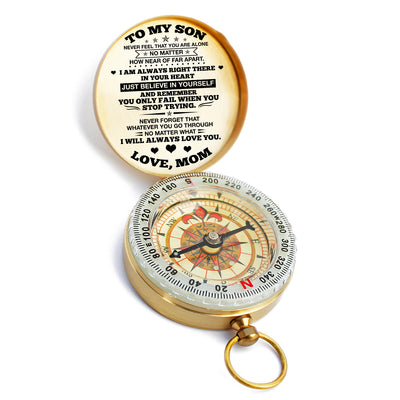 Gifts For Men, Anniversary Gifts For Him, To My Son Compass, Personalized Compass, CG38