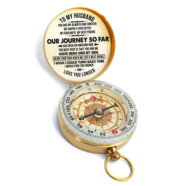 Anniversary Gifts For Him, Gifts For Men, To My Husband Compass, Personalized Compass, CG59