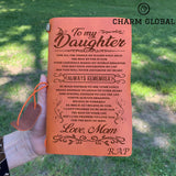 Daughter Journal, Personalized Journal For Daughter, To My Daughter Notebook, R110