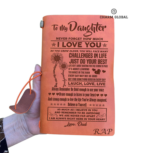 Daughter Journal, Personalized Journal For Daughter, To My Daughter Notebook, R128