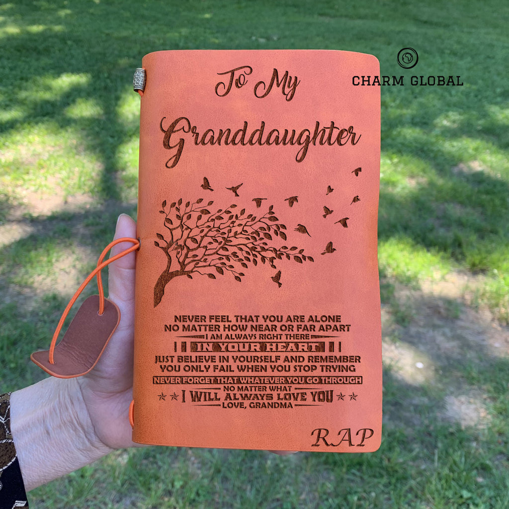 Granddaughter Journal, Personalized Journal For Granddaughter, To My Granddaughter Notebook, R12