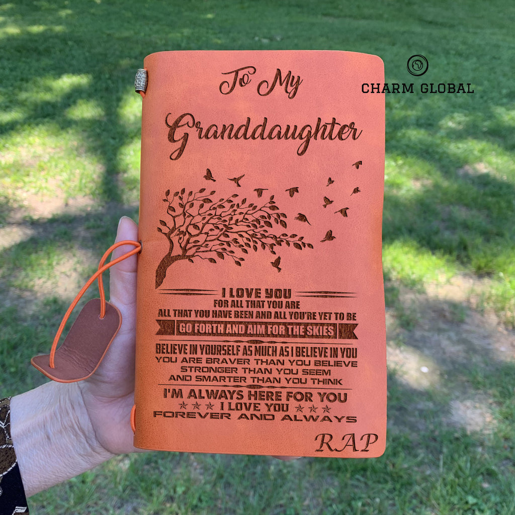 Personalized Journal For Granddaughter, To My Granddaughter Notebook, Granddaughter Journal, R51