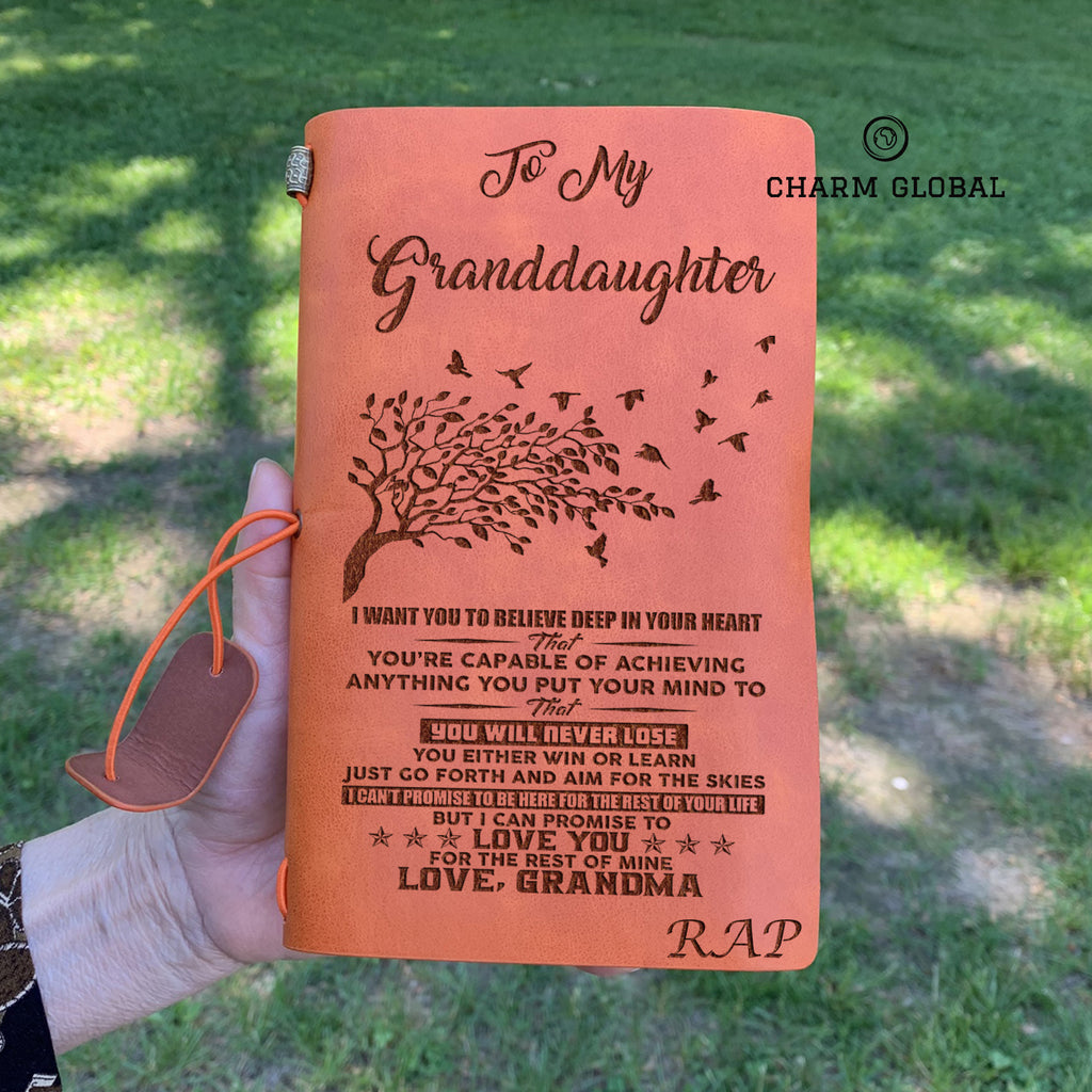 Granddaughter Journal, Personalized Journal For Granddaughter, To My Granddaughter Notebook, R53