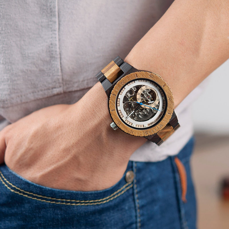 Engraved Watches-Wedding Gifts-Personalized Wooden Watches For Men