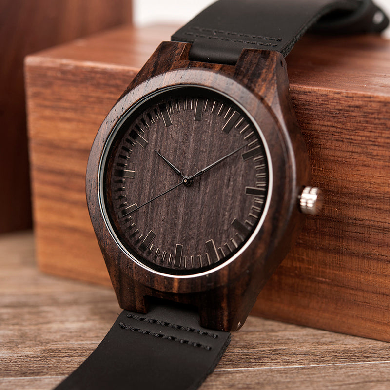 Engraved Wooden Watch For Dad-Son & Daughter To Dad I Love You CG03