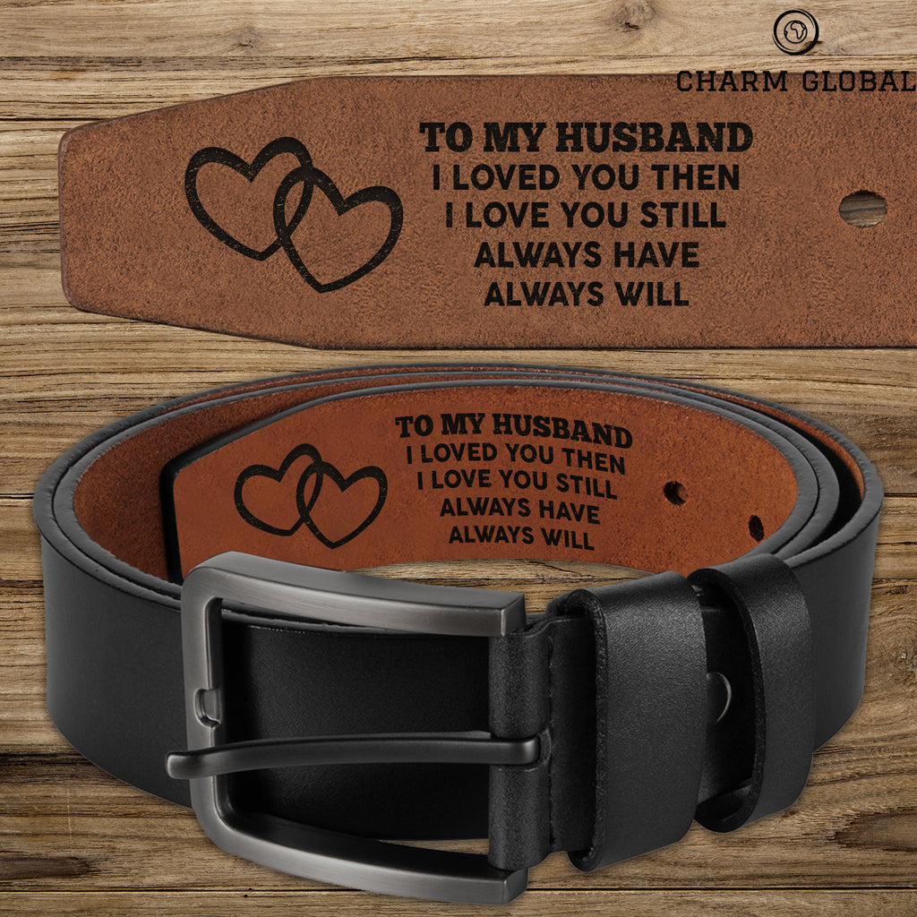Wedding Gifts-Engraved Belts-Leather Belt-Belt-Mens Leather Belts-Mens Belts-Designer Belts-Mens Designer Belts-Brown Leather Belt-LB02