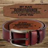 Wedding Gifts, Personalized Gifts For Husband, Mens Leather Belts, Fathers Day Gifts, LB13