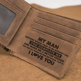 Engraved Wallet For Boyfriend-Gift For Boyfriend MY MAN W13
