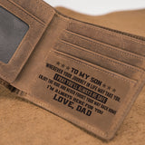 Personalized Wallet For Son-Dad To Son Your Journey W22