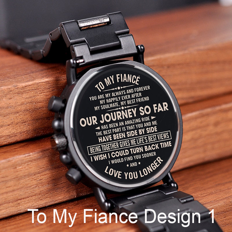 Wedding Gifts, Engraved Wooden Watches For Men, Anniversary Gifts