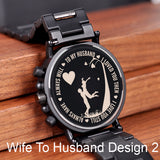 Personalized Wooden Watch For Man-Wedding Gifts