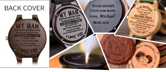 Couple Watches-Personalized Wooden Watches For Men
